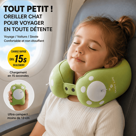 Oreiller de Voyage Enfant Gonflable