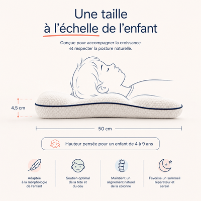 Flexoriom Kids™ — Oreiller ergonomique enfant