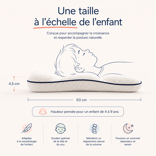 Flexoriom Kids™ — Oreiller ergonomique enfant