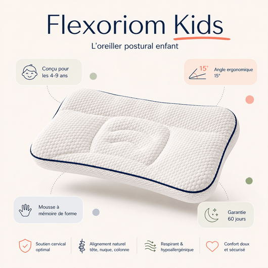 Flexoriom Kids™ — Oreiller ergonomique enfant