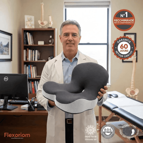 Coussin Orthopédique Flexoriom — Conduisez sans douleur, arrivez sans fatigue