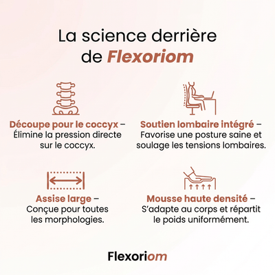 Coussin Orthopédique Flexoriom — Conduisez sans douleur, arrivez sans fatigue