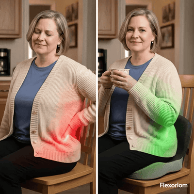 Coussin Orthopédique Flexoriom — Conduisez sans douleur, arrivez sans fatigue