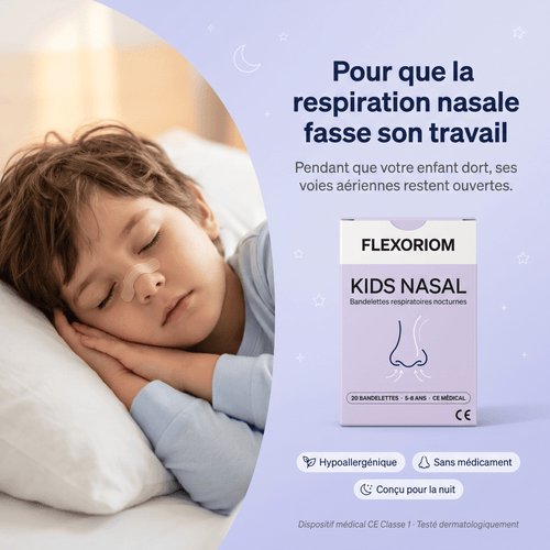 Flexoriom Nasal™ – Bandelettes Respiratoires Sommeil Enfant