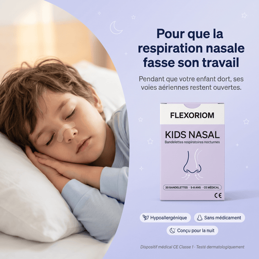 Flexoriom Nasal™ – Bandelettes Respiratoires Sommeil Enfant