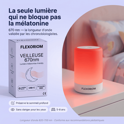 Flexoriom Night™ – Veilleuse 670nm Sommeil Profond Enfant