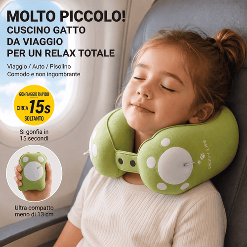 Coussin de voyage gonflable pour enfants